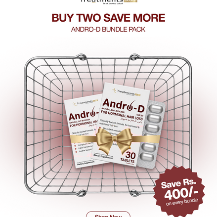 PACK OF 2 Andro-D Natural DHT Blocker