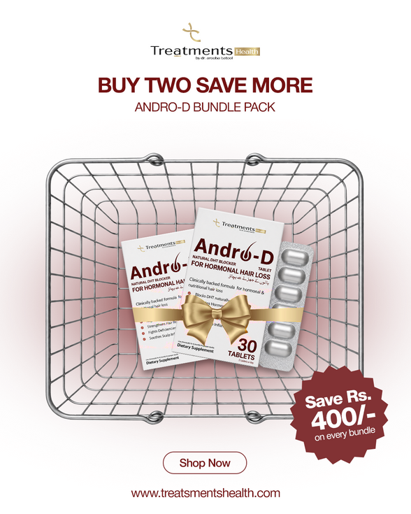 PACK OF 2 Andro-D Natural DHT Blocker