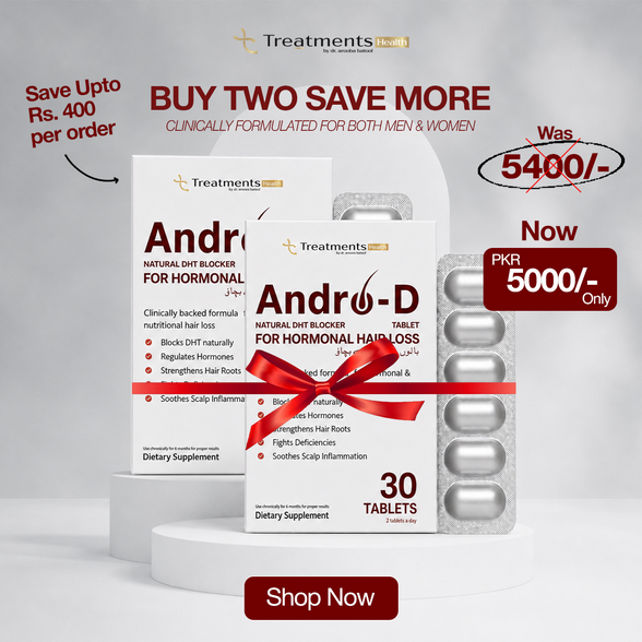 PACK OF 2 Andro-D Natural DHT Blocker