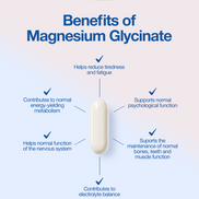 MGLY - 60 Soffgels of Premium Magnesium Glycinate with Vitamin D3 & Vitamin K2
