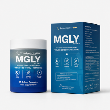 MGLY - 60 Softgels of Premium Magnesium Glycinate with Vitamin D3 & Vitamin K2