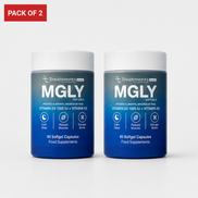 Pack of 2 MGLY - 60 Softgels of Premium Magnesium Glycinate with Vitamin D3 & Vitamin K2